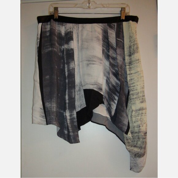 NWOT Helmut Lang Prill Skirt Parallel Print - Picture 7 of 10
